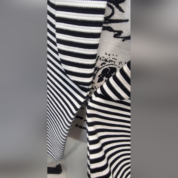 Bar III Long Sleeve Black and White Striped Blazer Size XL Business Casual NWT - Picture 5 of 13